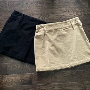 Cotton and spandex velour skirt bundle